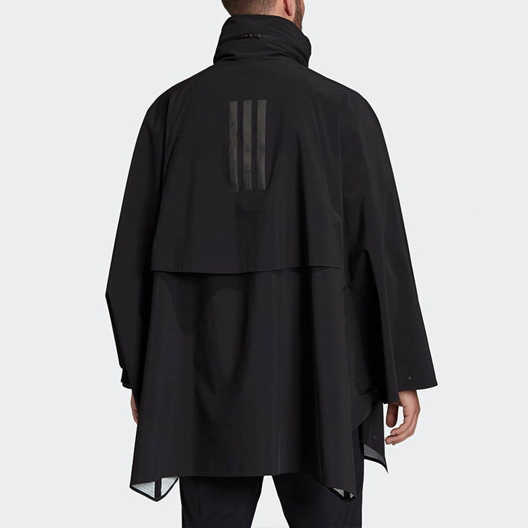 adidas Myshelter Cape Outdoor Sports Zipper Cardigan hooded Jacket Black FI0600
