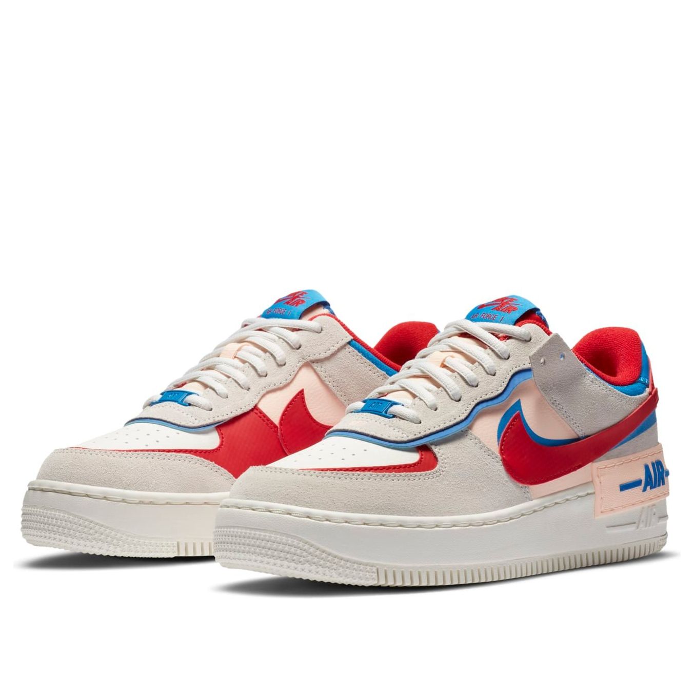 (WMNS) Nike Air Force 1 Shadow 'Sail Royal Red' CU8591-100