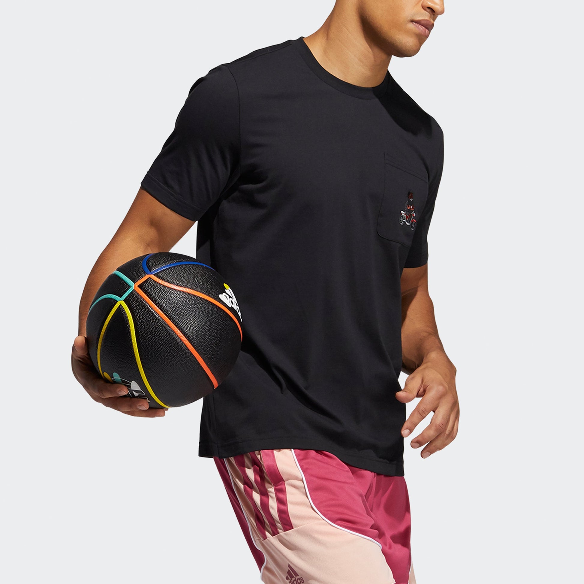adidas Casual Sports Basketball Round Neck Short Sleeve Black GP3428