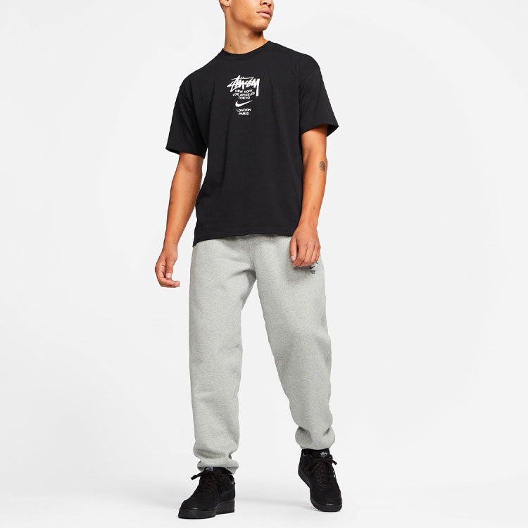 Nike x Stussy Crossover Round Neck Pullover T-Shirt Asia Sizing 'Black' DD3342-010
