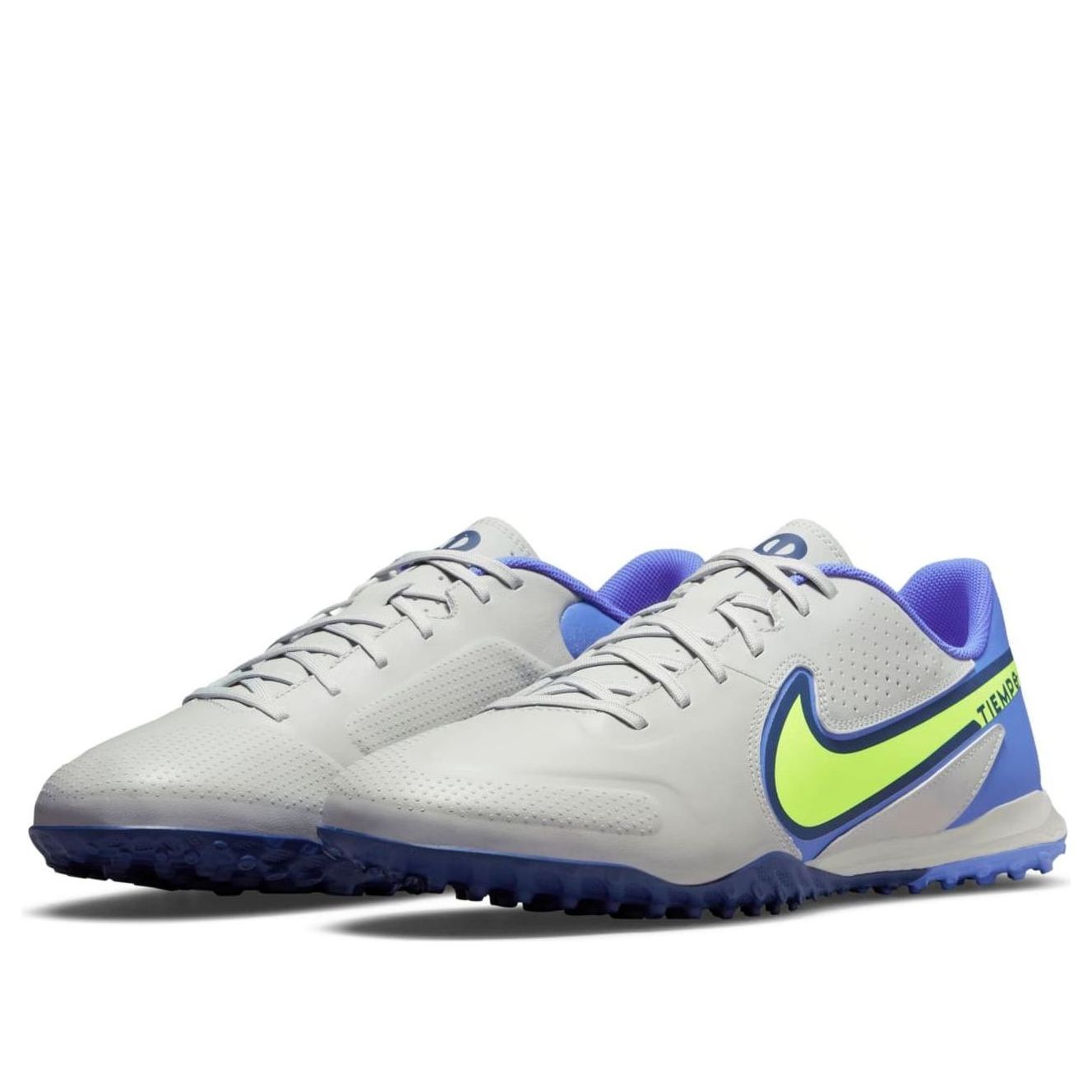 Nike Legend 9 Academy TF Turf Low-Top Soccer Shoes Grey Gray DA1191-075