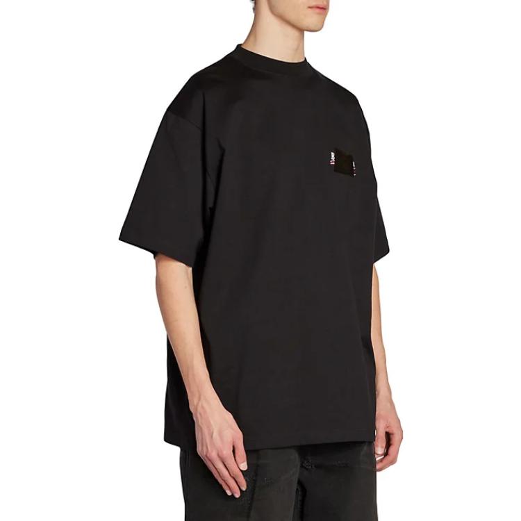 Balenciaga Gaffer T-Shirt Large Fit 'Black' 641675TNVG11089
