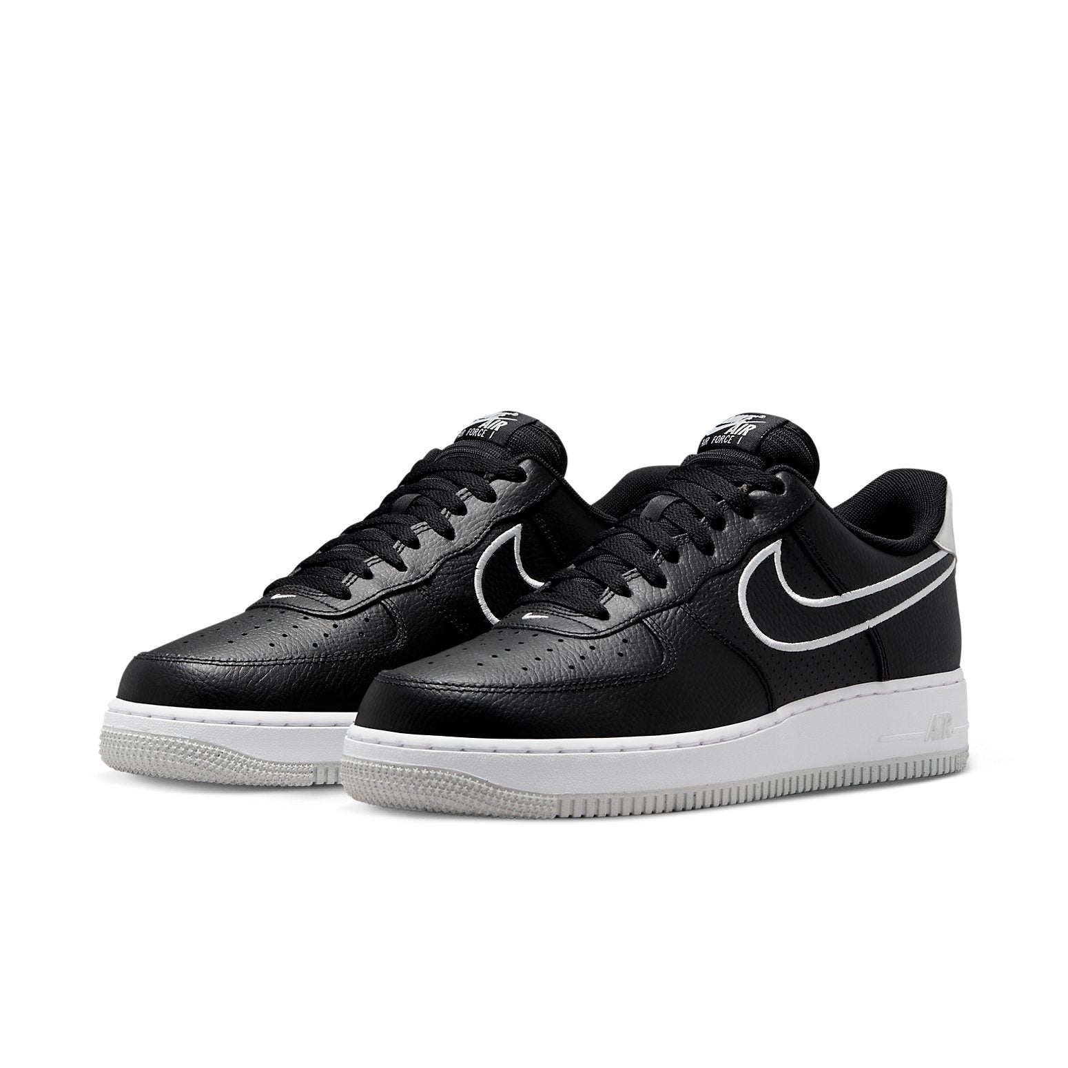Nike Air Force 1 '07 'Embroidered Swoosh - Black' FJ4211-001