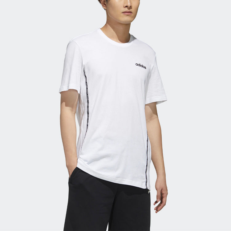 adidas Training Running Sports Round Neck Short Sleeve White FS9758