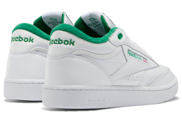 Reebok Club C Mid II Cozy Wear-Resistant Skate Shoes Unisex White GX7281