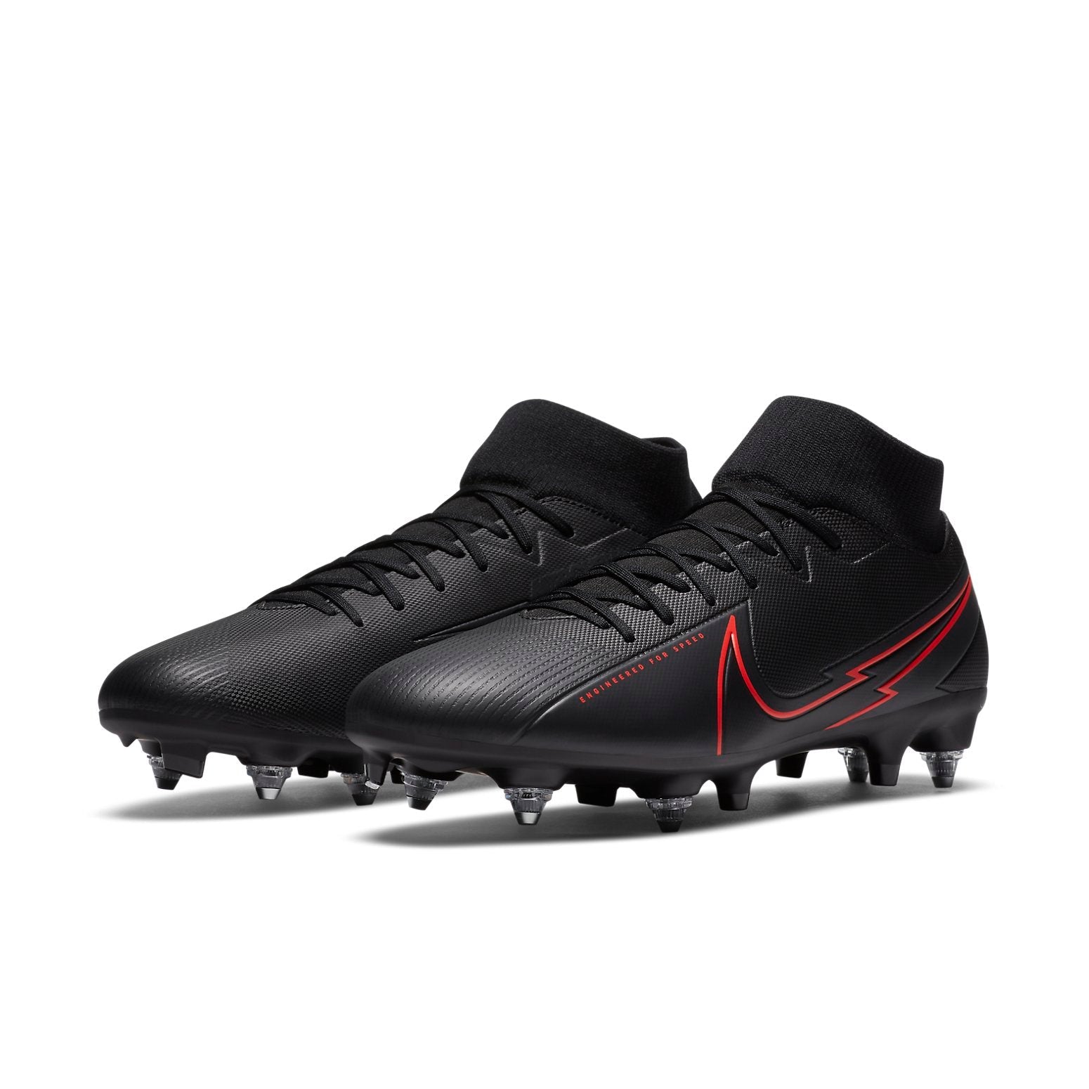 Nike Mercurial Superfly 7 Academy SG-PRO Anti-Clog Traction 'Black Red' BQ9141-060