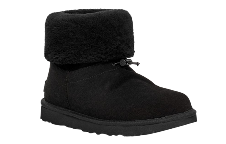 (WMNS) UGG Classic Short Toggler 'Black' 1143938-BLK
