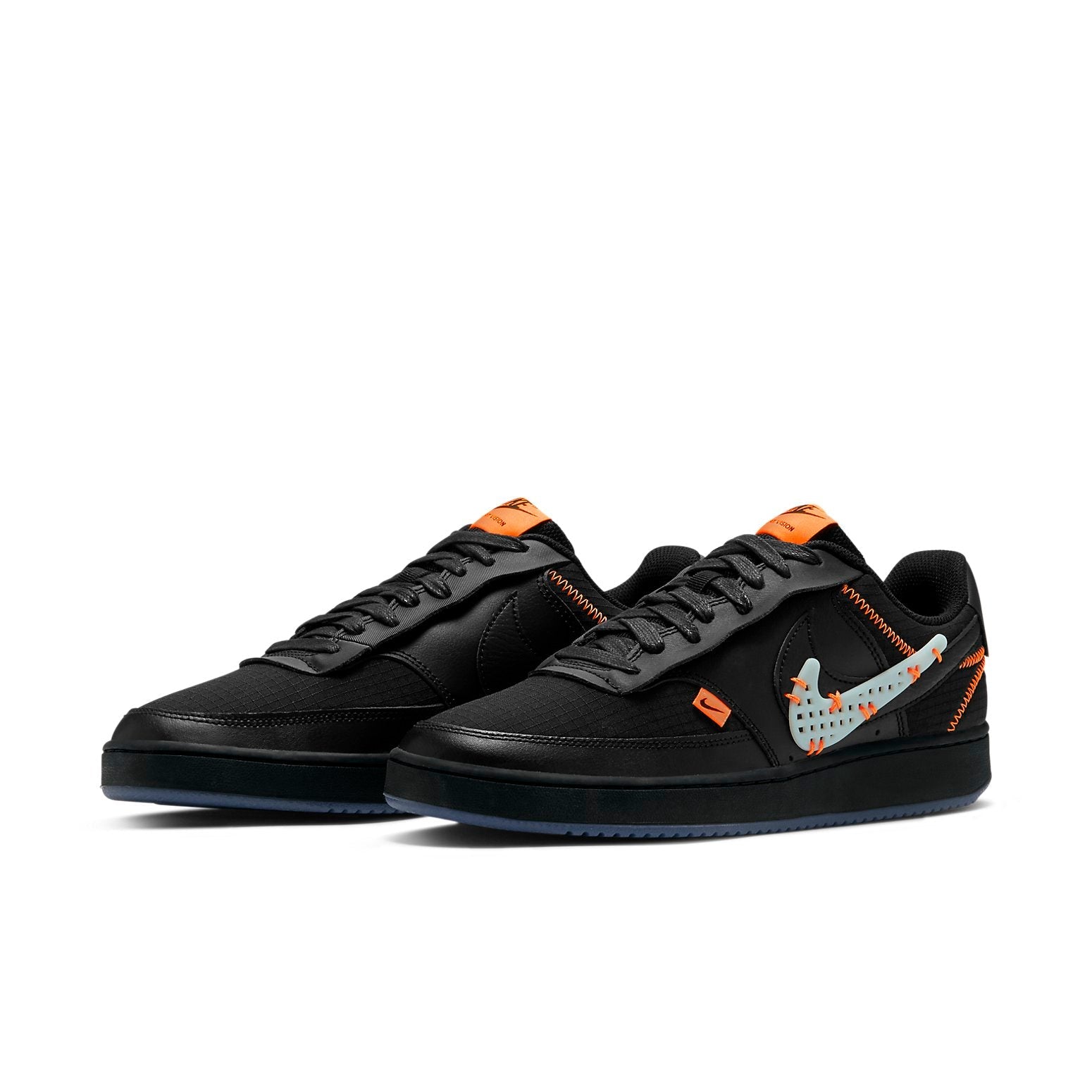 Nike Court Vision Low Premium 'Black Total Orange' CD5464-004