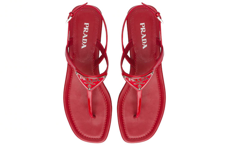 (WMNS) PRADA Cross Strap Sandals 'Red' 1Y032M_069_F0011_F_005