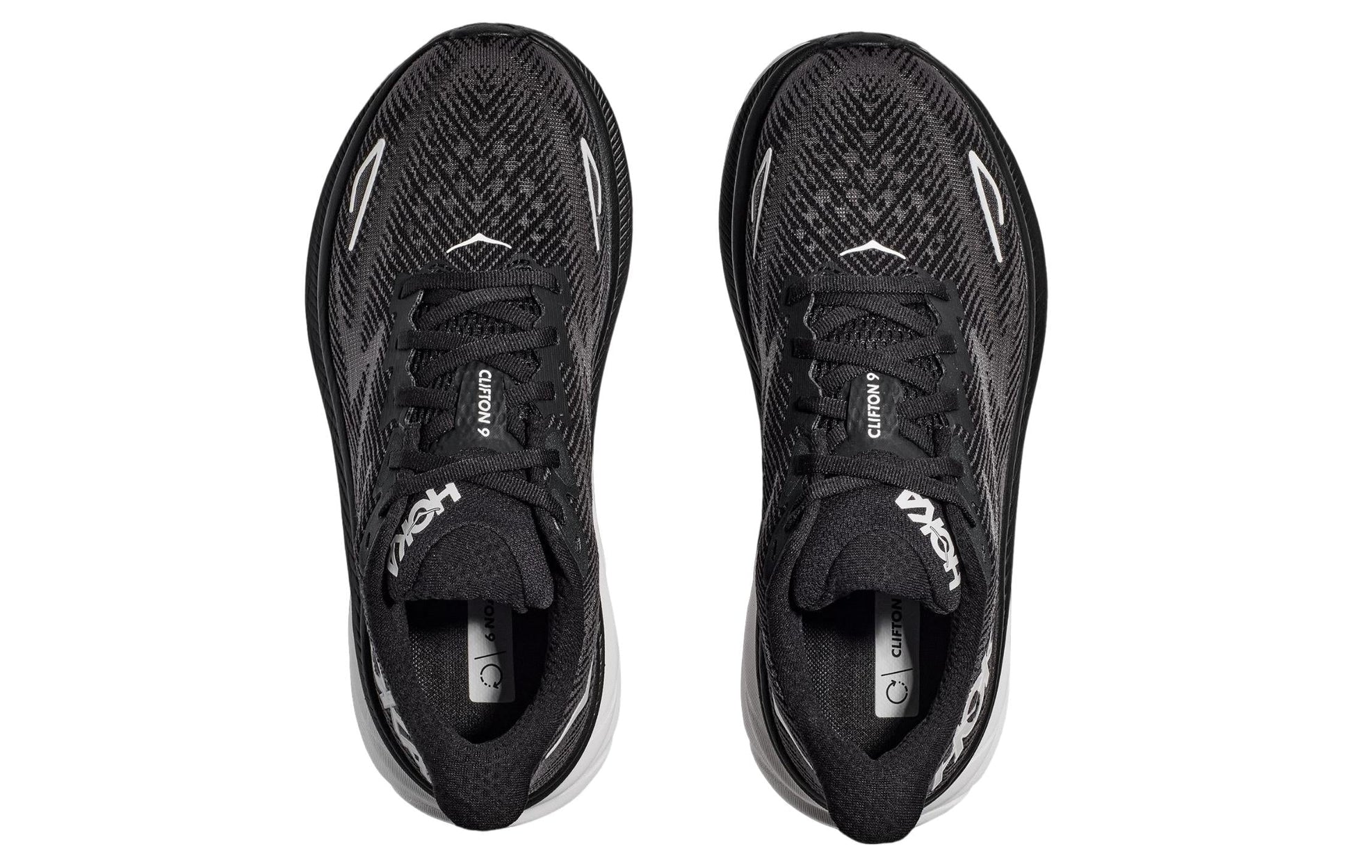 HOKA ONE ONE Clifton 9 2E Wide 'Black White' 1132210-BWHT
