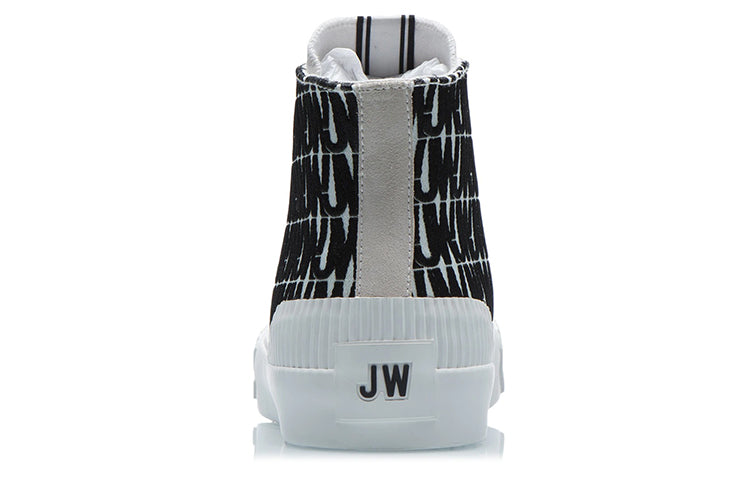 Li-Ning x Jason Wu Canvas Hi Shoes 'Black White' AGCR484-4