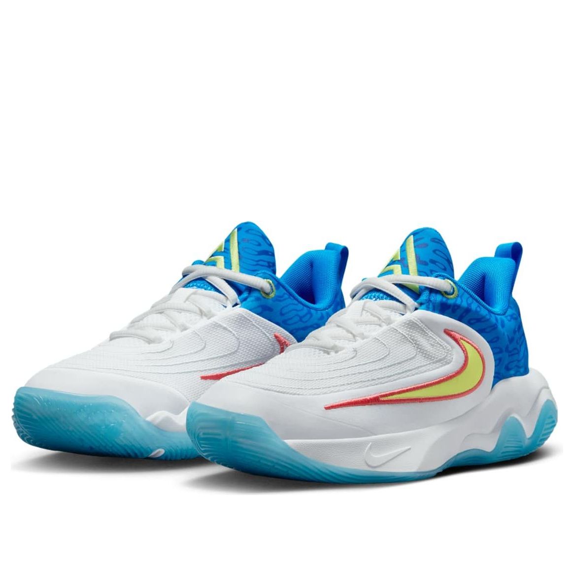 (GS) Nike Giannis Immortality 4 SE 'White Photo Blue Hyper Royal Light Lemon Twist' HF1181-100