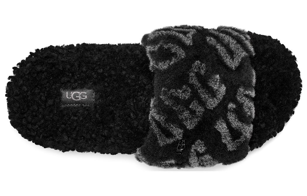 (WMNS) UGG Logo Slides 'Black' 1148770-BLK