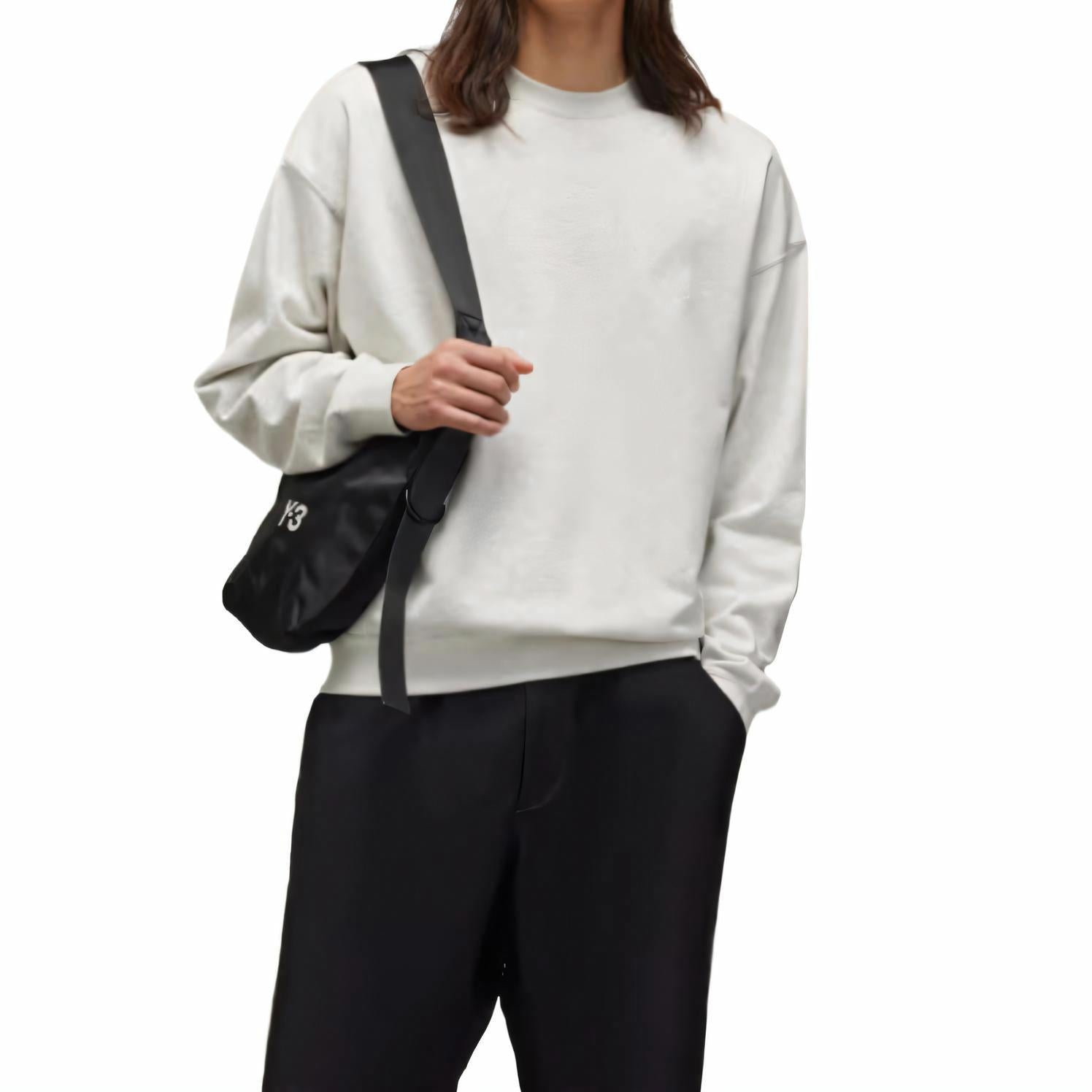 adidas x Y-3 French Terry Crew Sweater Asia Sizing 'Cream' JM7874