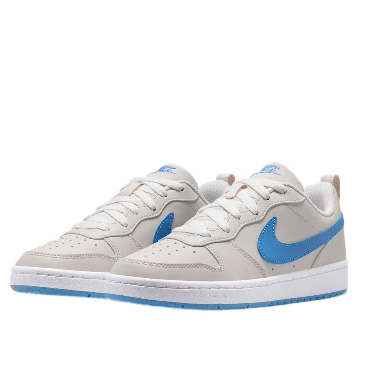 (GS) Nike Court Borough Low Recraft 'Light Allwood Brown Blue Beyond' DV5456-120