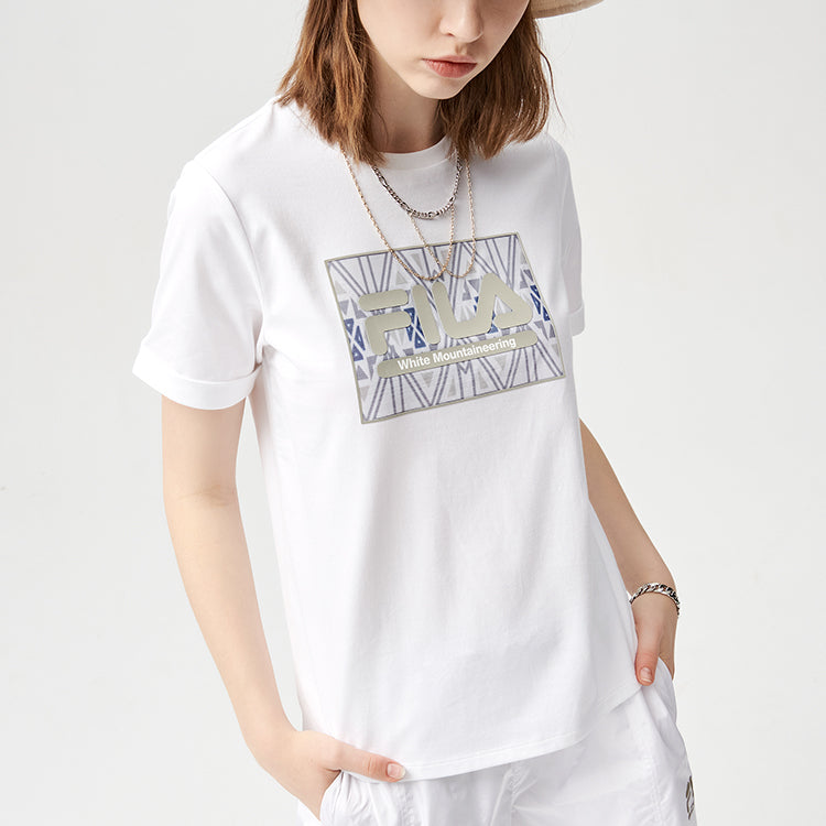 FILA FUSION x White Mountaineering Logo Tee T11W127108F-WT