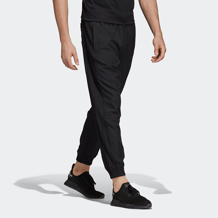 adidas originals Trackpants Solid Color Casual Bundle Feet Sports Long Pants Black DV2003