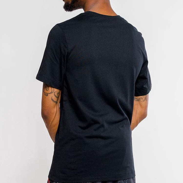 Air Jordan Wings logo Printing Short Sleeve Black AO0601-011