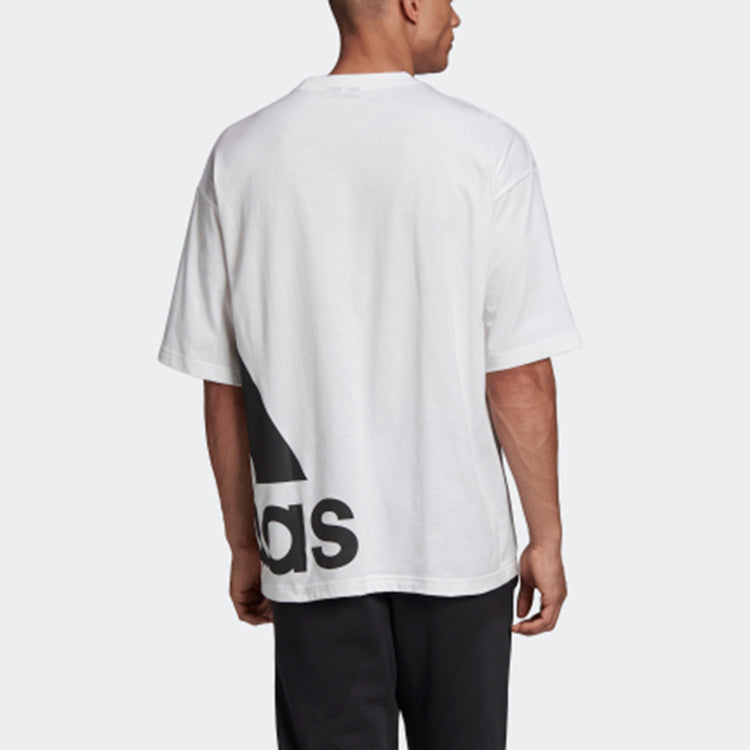 adidas M Mh Boxbos Tee Side Large Logo Short Sleeve White FR6608