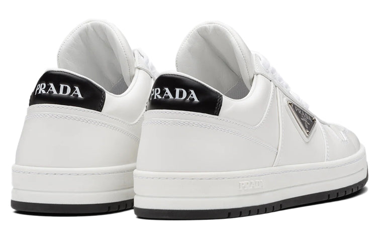 (WMNS) PRADA Downtown Perforated Leather Sneakers 'White Black' 1E792M_3LJ6_F0964_F_030
