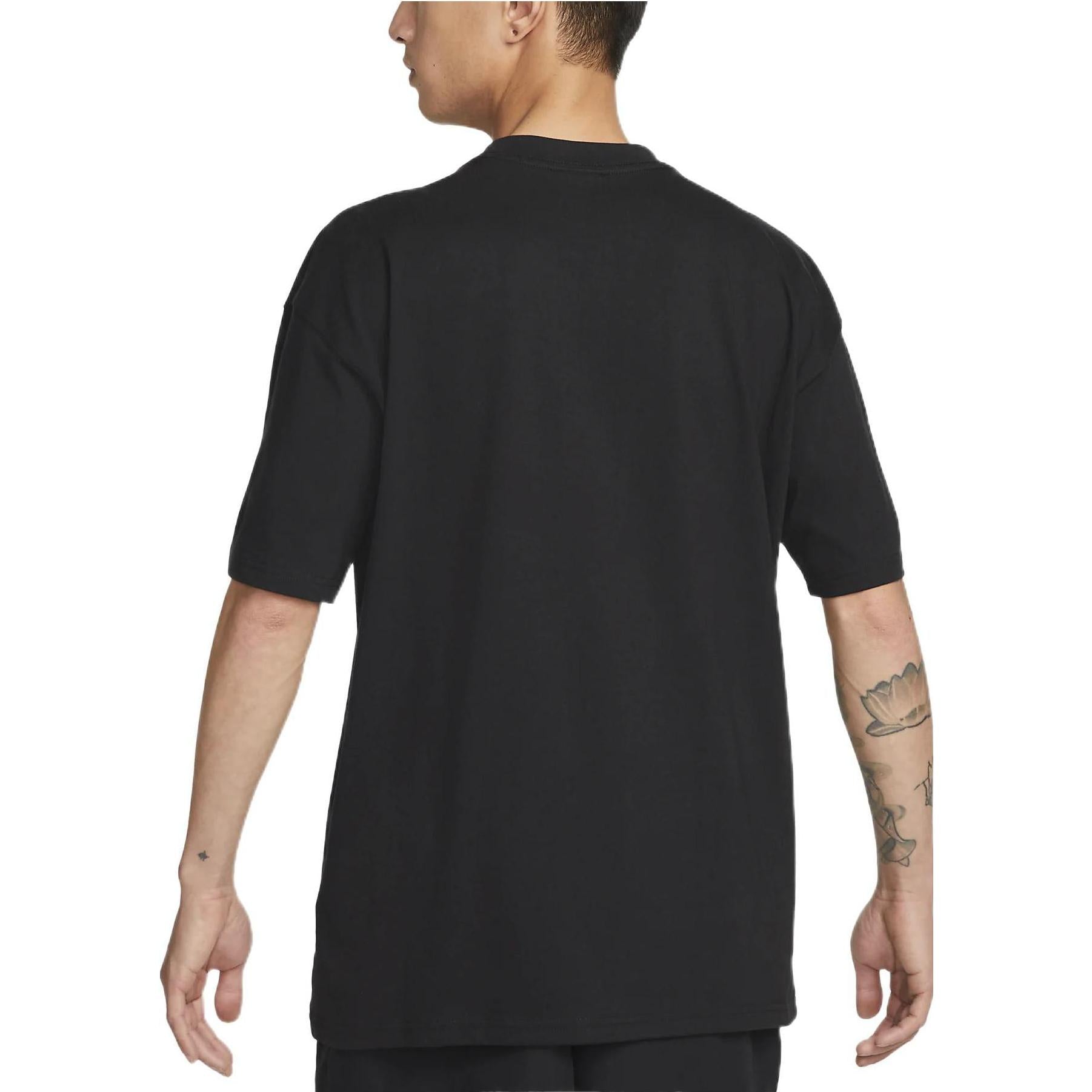 Nike SS22 ACG Alphabet Pattern Round Neck Pullover Short Sleeve Black DQ4953-010