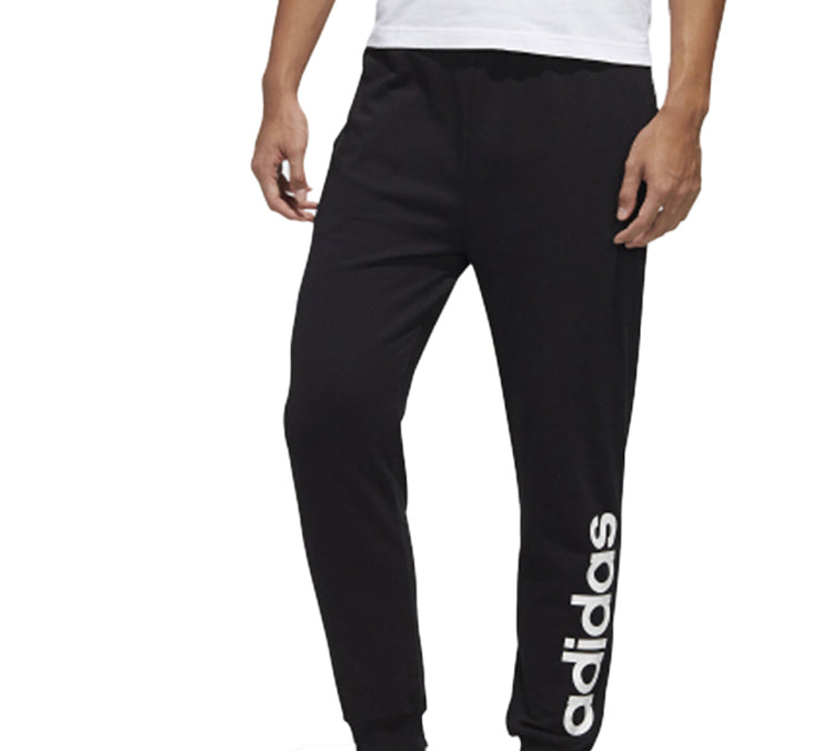 Men's adidas neo Logo Knit Long Pants/Trousers Black FP7444