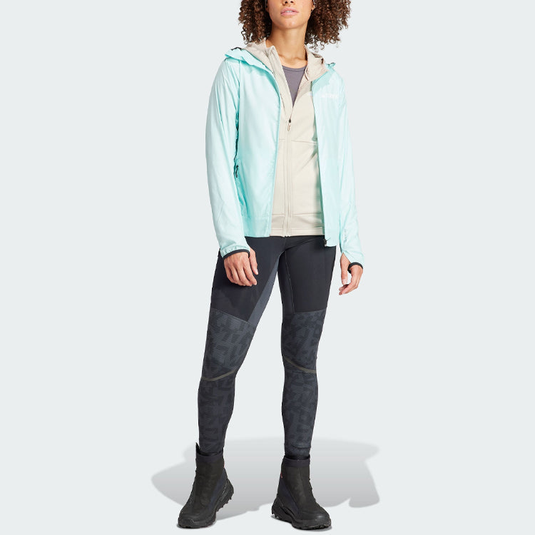 (WMNS) adidas Terrex Xperior Windweave Jacket 'Turquoise' HZ5317