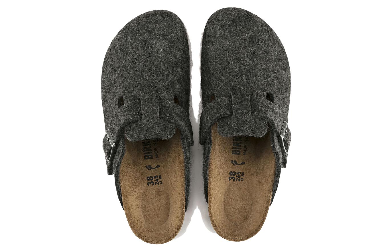 Birkenstock Boston Regular 'Wool Felt Anthracite' 0160371