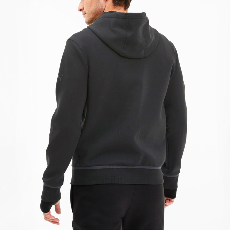 PUMA Ferrari Hooded sweat jacket 'Black Grey' 596119-01