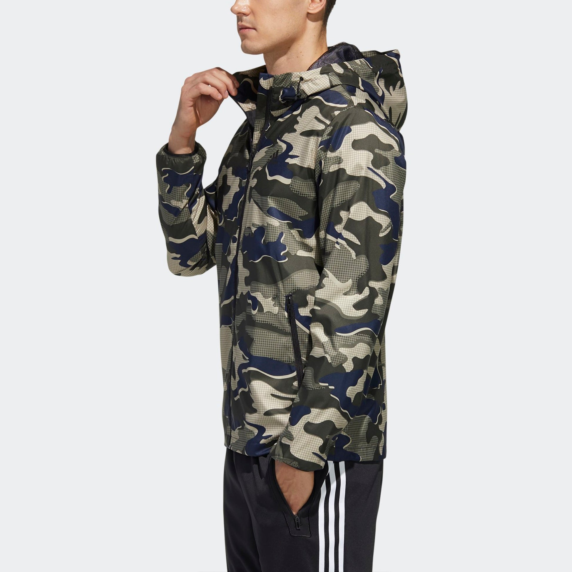 adidas Mh Wb Camo Camouflage Sports Hooded Jacket Asia Edition Camouflage GF3966