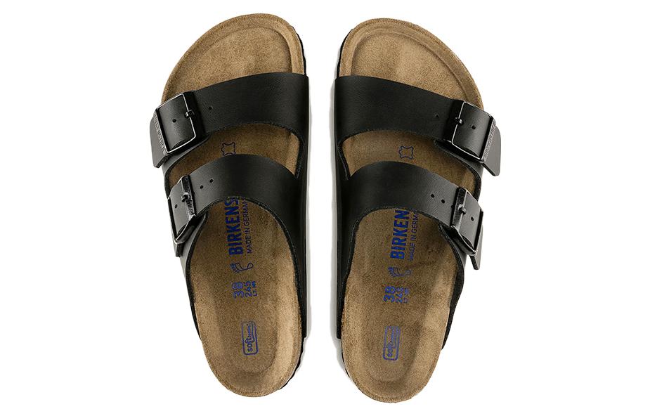Birkenstock Arizona Soft Footbed Birko-Flor Narrow Fit 'Black' 0551253