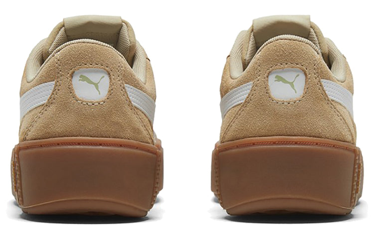 (WMNS) PUMA Smash Platform V2 Suede 'Pale Khaki' 373037-03