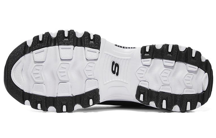 (WMNS) Skechers D'Lites 1.0 low Dad Shoes GS Black/White 896027-BKW