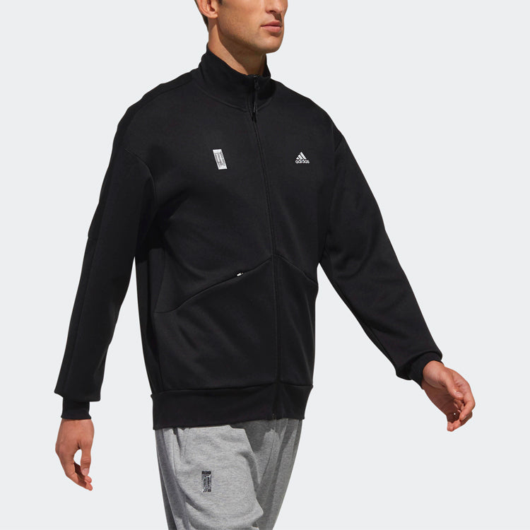 adidas Wj Tt Swt Martial Arts Logo Collar Jacket For Men Black DM5189