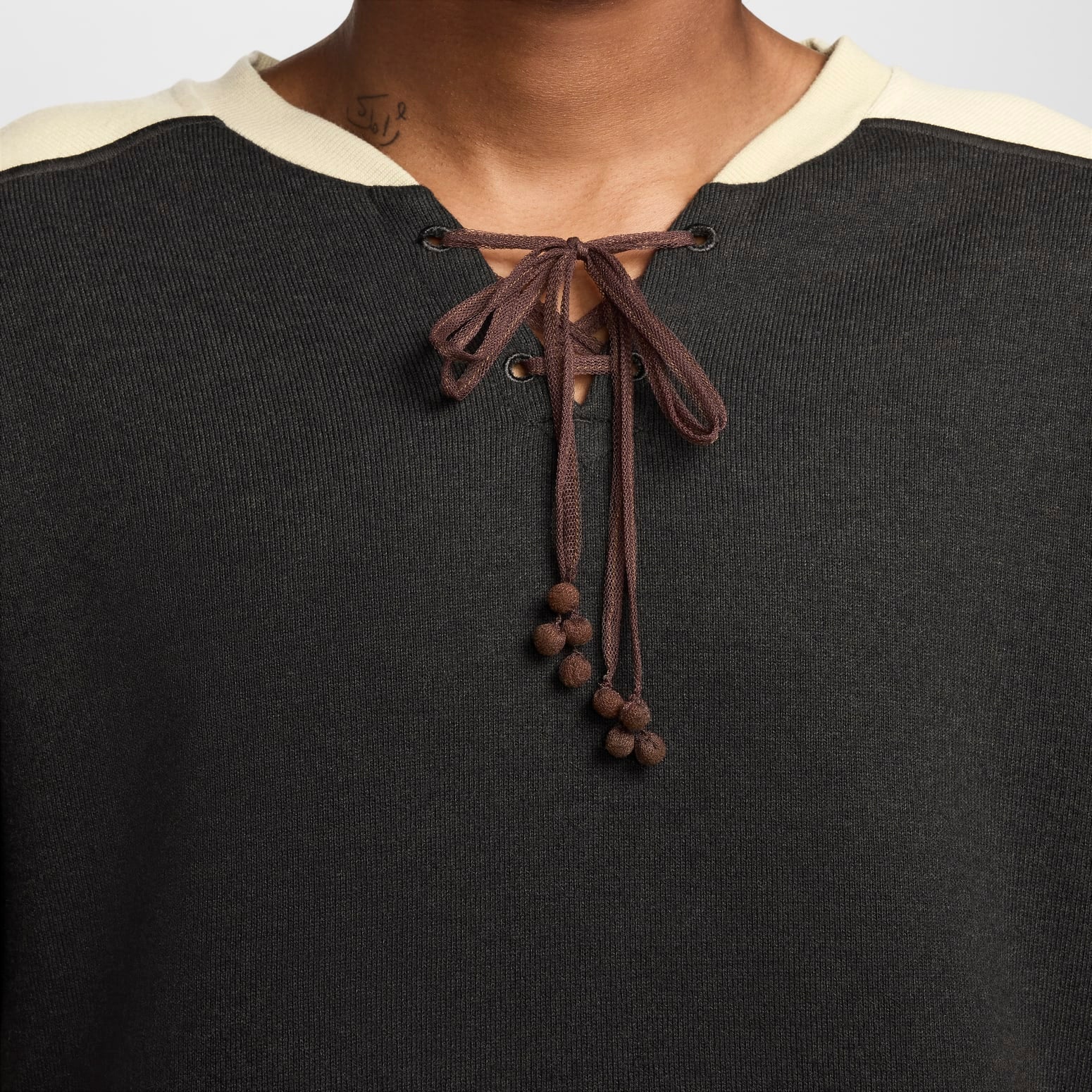 Nike x Bode Astro Grabber Lacing Knit Sweater Asia Sizing 'Shaded Brown Natural Linen White' FJ0218-235