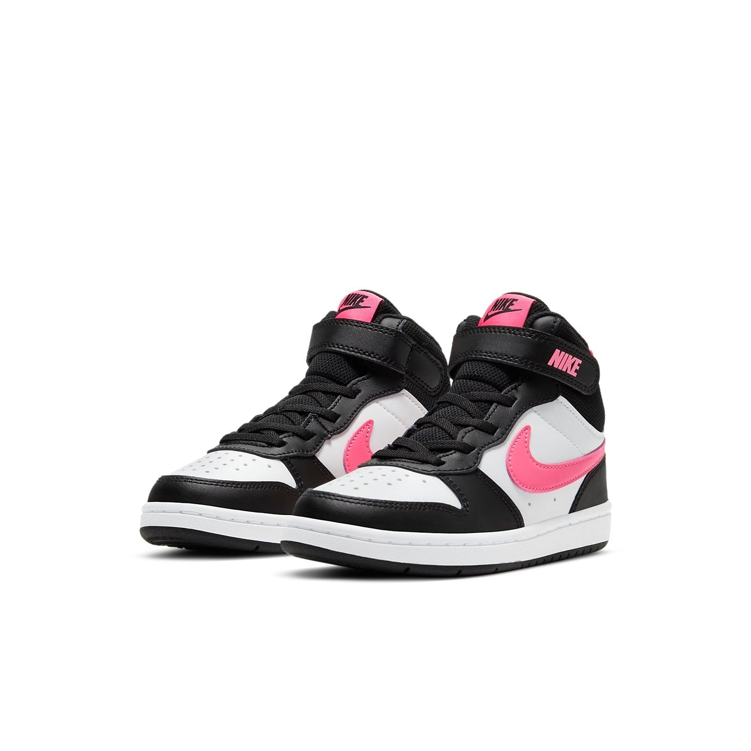 (PS) Nike Court Borough Mid 2 'Black White Pink' CD7783-005