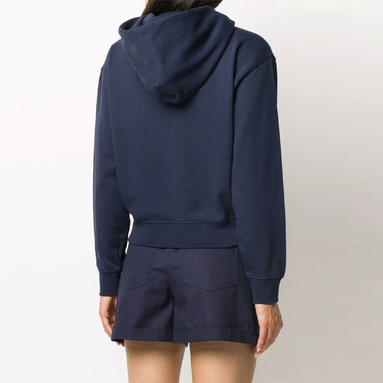 (WMNS) KENZO FW20 Small Tiger Head Loose hooded Long Sleeves Hoodie Navy Blue FA62SW7774MD-76