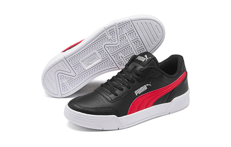 (GS) PUMA Caracal Casual Sneakers Black/White/Red 370529-08