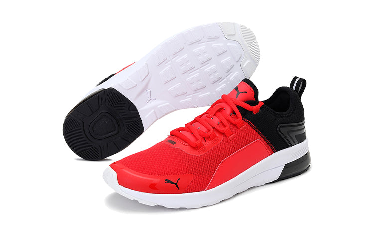 PUMA Electron Street Era (Big Kids) Shoes Black/Red/White 374694-02