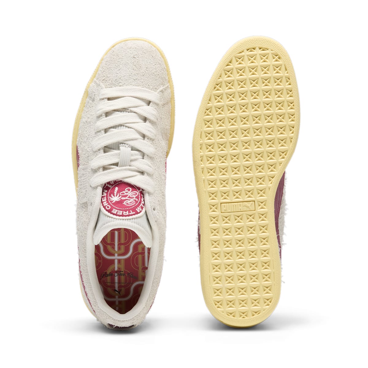 PUMA x Palm Tree Crew Suede R 'Vapor Grey Club Red' 398343-01