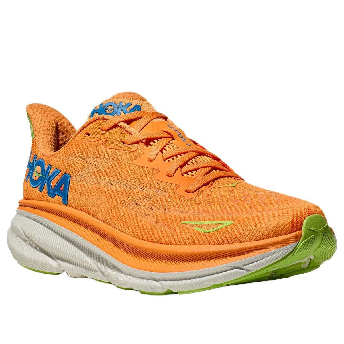 HOKA ONE ONE Clifton 9 2E Wide 'Solar Flare Lettuce' 1132210-SLRL