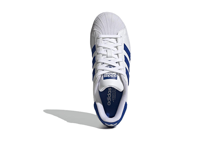 (GS) adidas Superstar 'White Royal Blue' GV7951