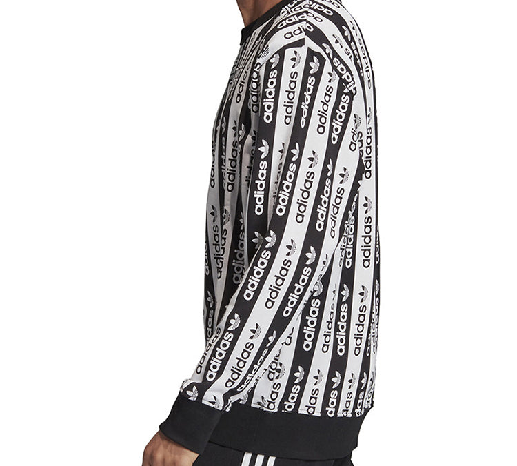 adidas originals D Crew Colorblock Stripe Sports Black White FM2292