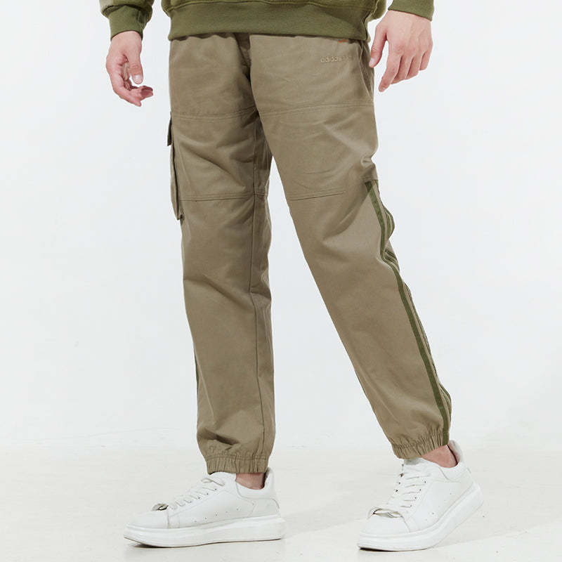 Men's adidas neo Sw Wvn Tp Side Pocket Casual Joggers/Pants/Trousers Olive Green H45172