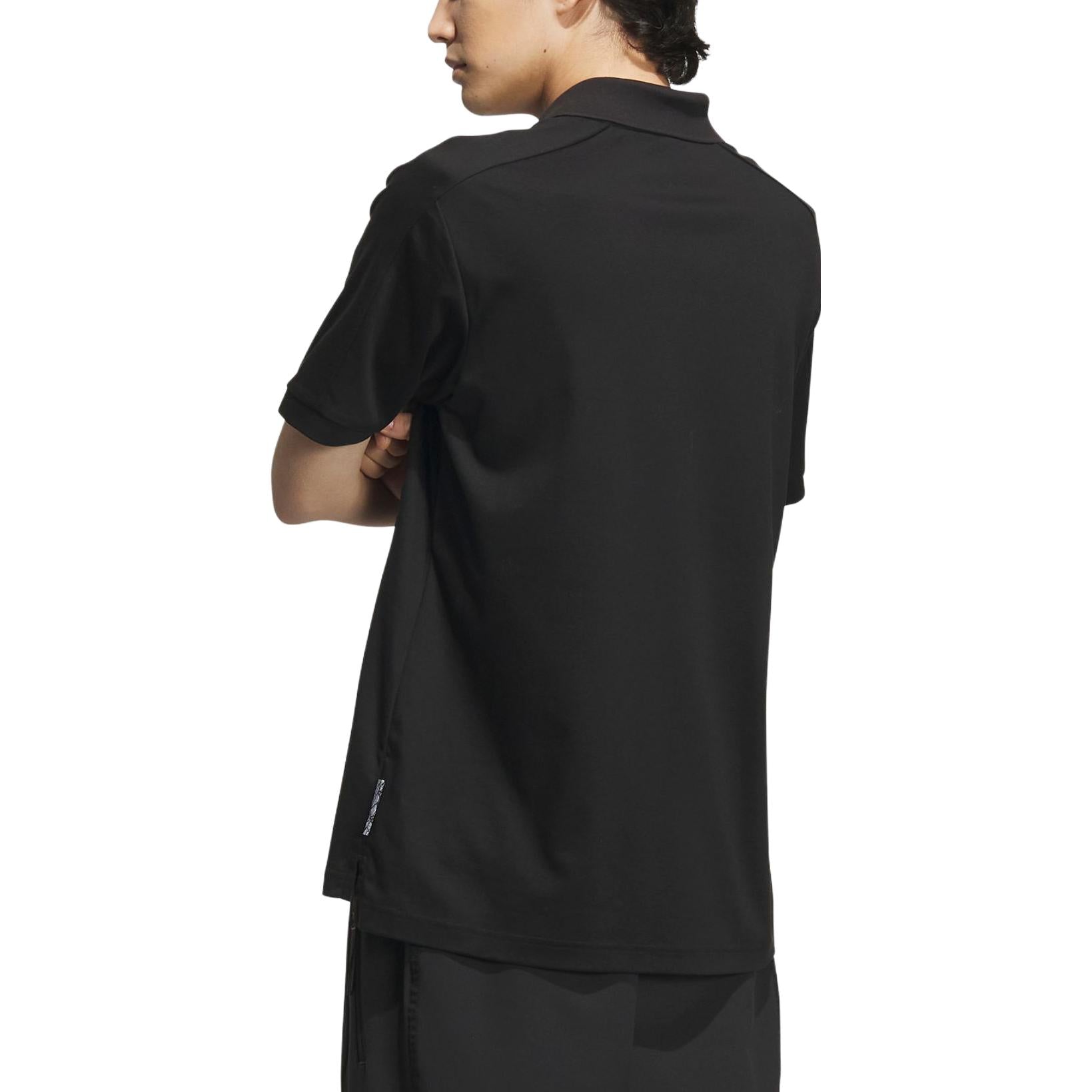 adidas Wuji Premium Short Polo Shirts 'Black' IA8107