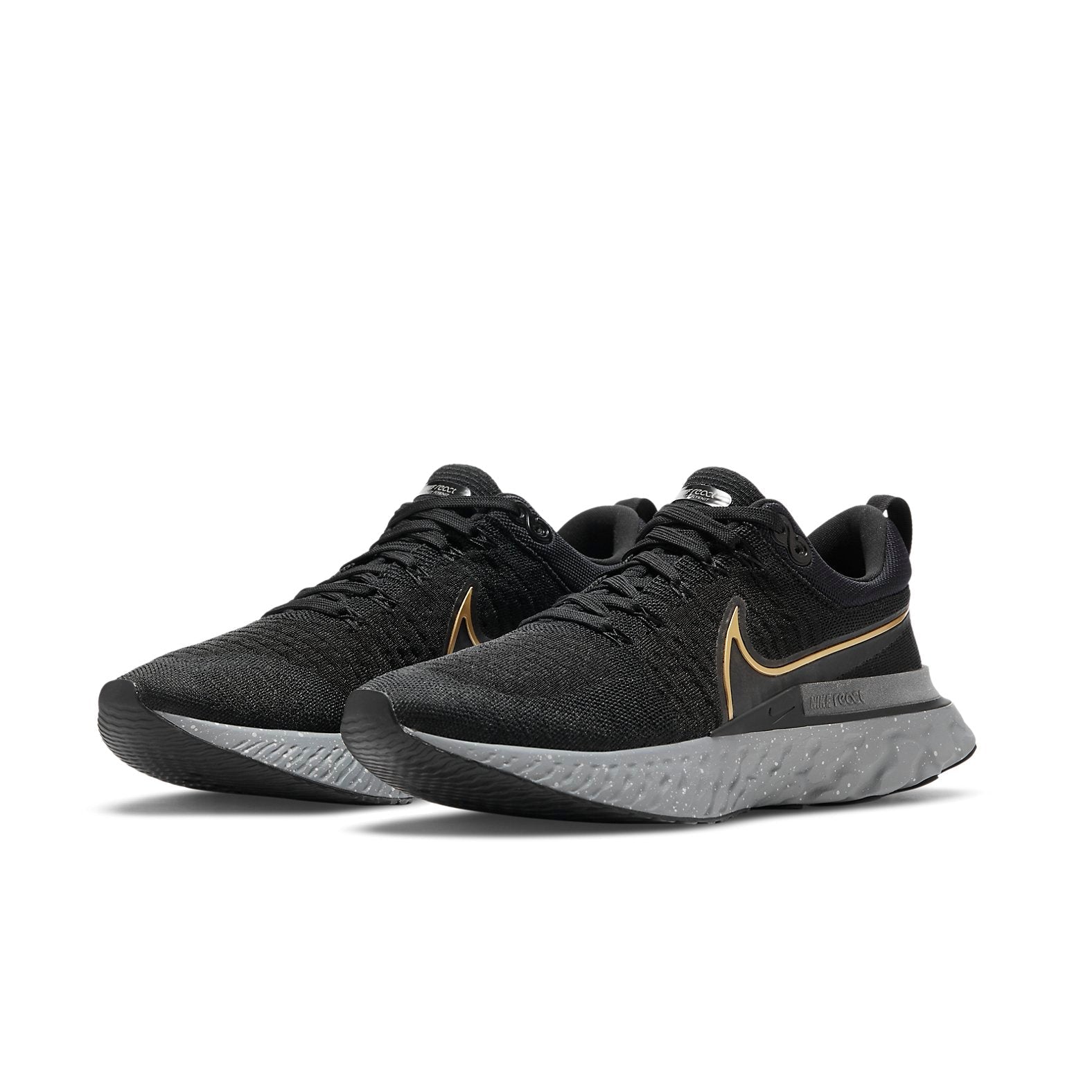 Nike React Infinity Run Flyknit 2 'Black Metallic Gold' CT2357-009