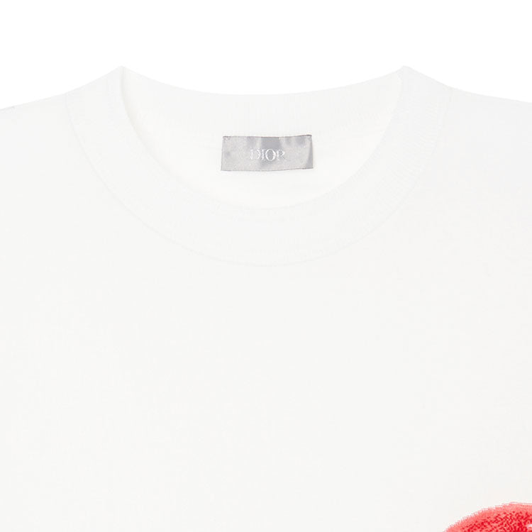 Men's DIOR x KENNY SCHARF limited Printing Short Sleeve White 193J650A0700-C083