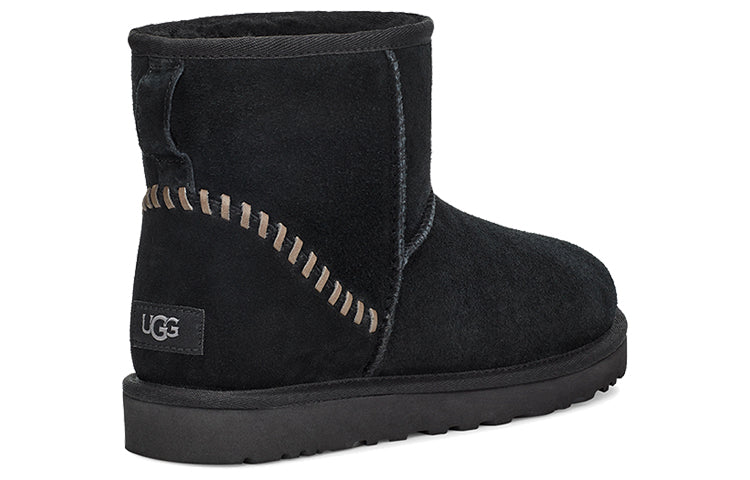UGG Classic Mini Deco Suede Boot 'Black' 1115565-BLK