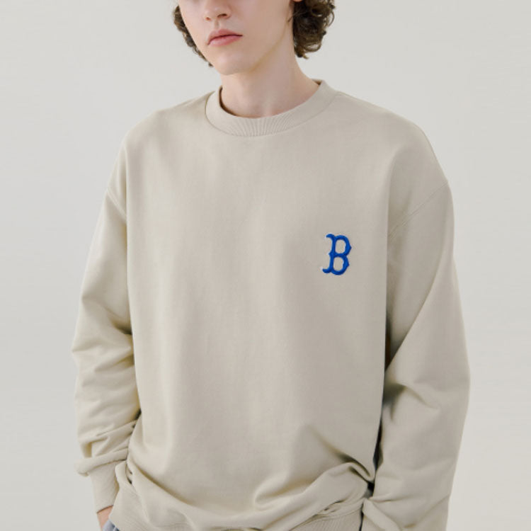 MLB x Disney Mickey Crossover Long Sleeves Loose Unisex Beige 31MTK2011-43B