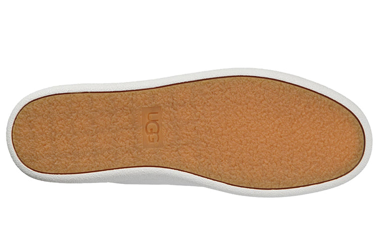 (WMNS) UGG Olive Leather Trainer 'White' 1019663-WHT